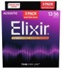 Elixir 16546 Phosphor Bronze 13-56 3-Pack Elixir 16546 Phosphor Bronze 13-56 3-Pack