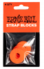 Ernie Ball 5620 Strap Blocks 4PK Red Ernie Ball 5620 Strap Blocks 4PK Red
